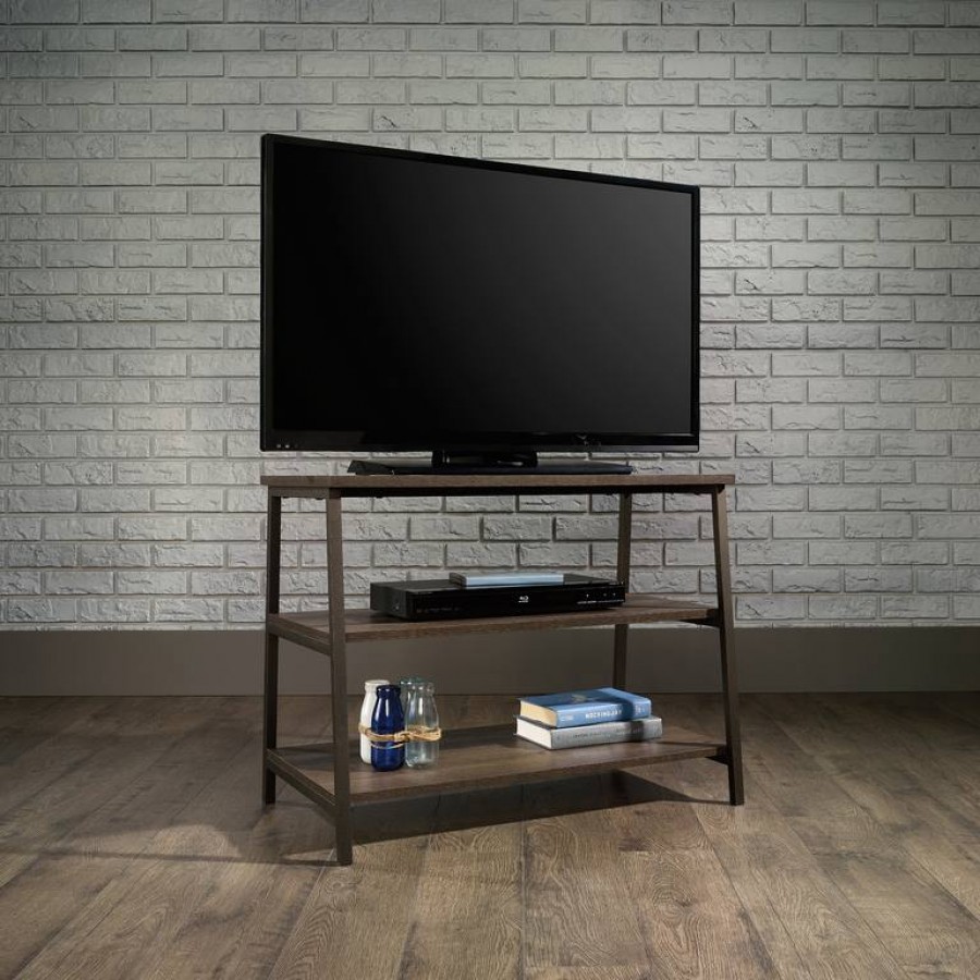 Industrial Style Smoked Oak TV Stand